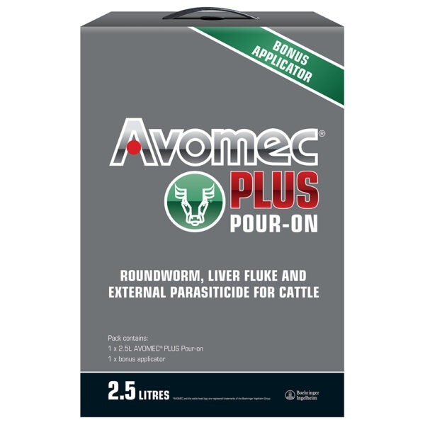 AVOMEC® PLUS Pour-On for Cattle Gun Pack 2.5L