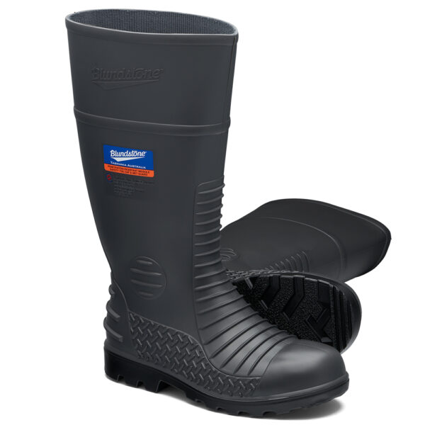 Blundstone #028 Grey Waterproof Metatarsal Guard Gumboot With Penetration Resistant Midsole