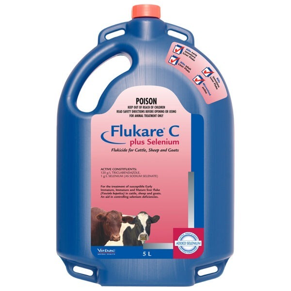 Virbac Flukare C + Selenium - 5L