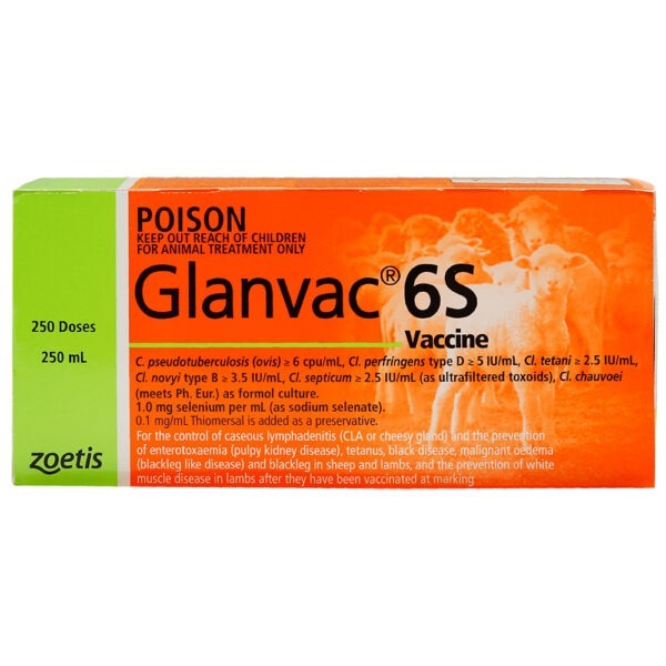 Zoetis Glanvac® 6S Vaccine 250ml