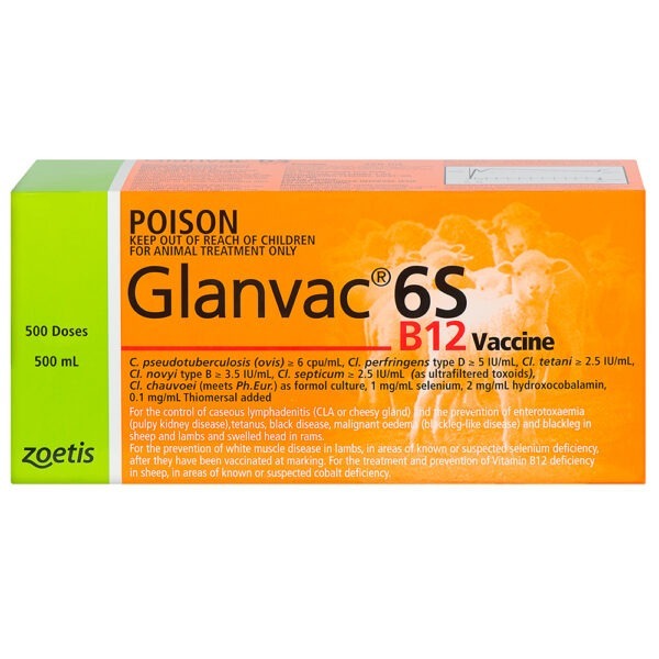 Zoetis Glanvac® 6S Vaccine 500ml