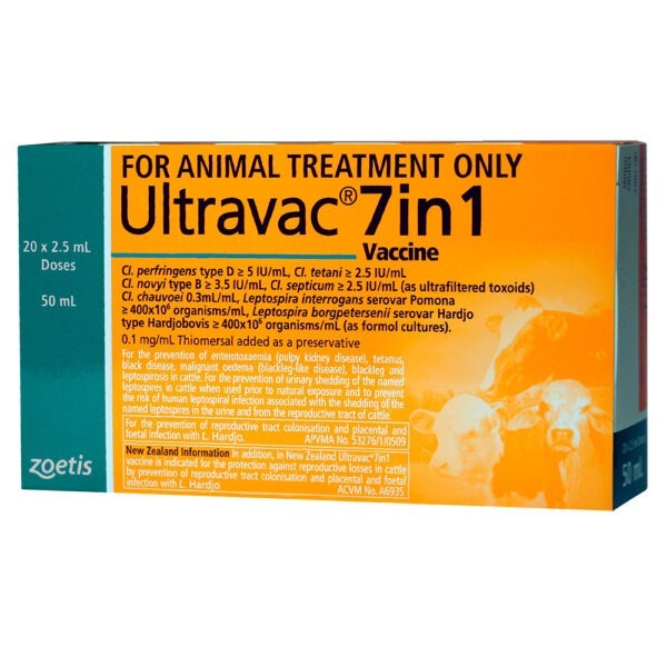 Zoetis Ultravac® 7in1 Vaccine 50ml