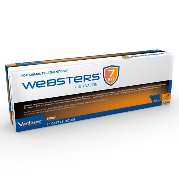 Virbac Websters 7 in 1 Vaccine - 100ml