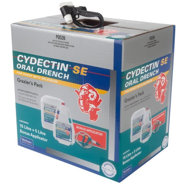 Virbac Cydectin + Selenium Oral Grazier Pack With Drench Gun - 20L