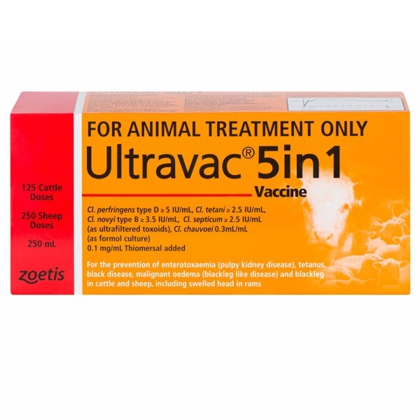Zoetis Ultravac® 5in1 Vaccine 250ml