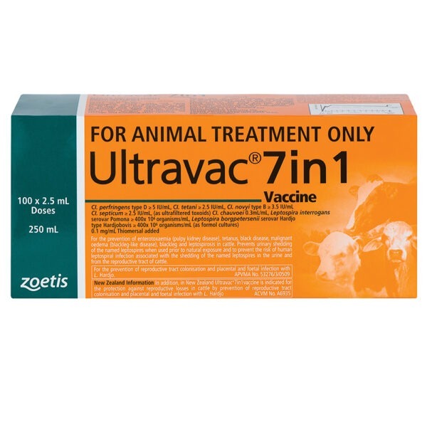 Zoetis Ultravac® 7in1 Vaccine 250ml
