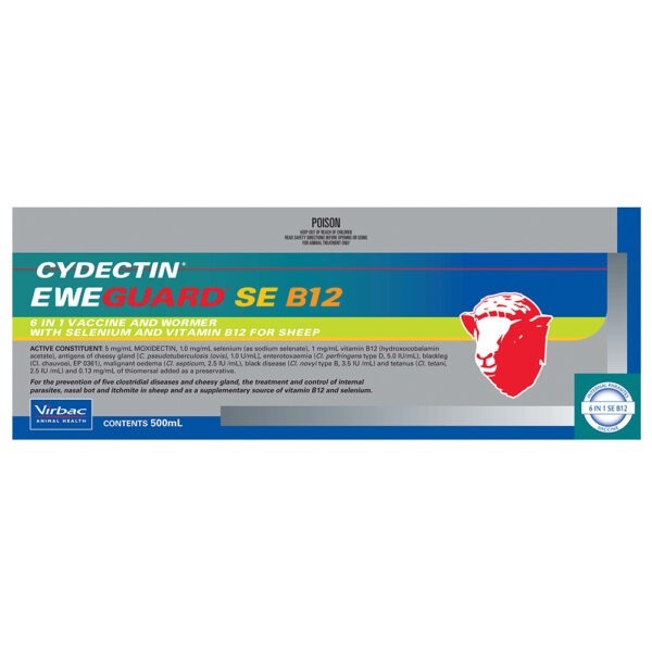 Virbac Cydectin Eweguard With Selenium + B12 - 500ml