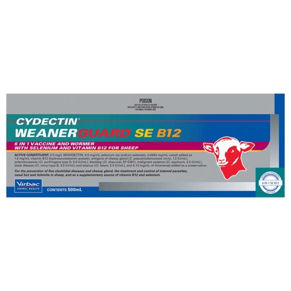 Virbac Cydectin Weanerguard With Selenium + B12 - 500ml