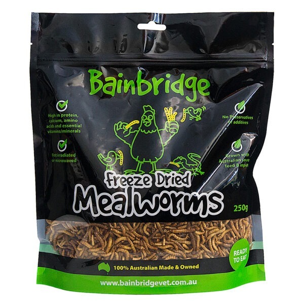 Bainbridge Freeze Dried Australian Mealworms 250g