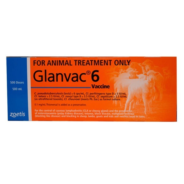 Zoetis Glanvac® 6 Vaccine 500ml