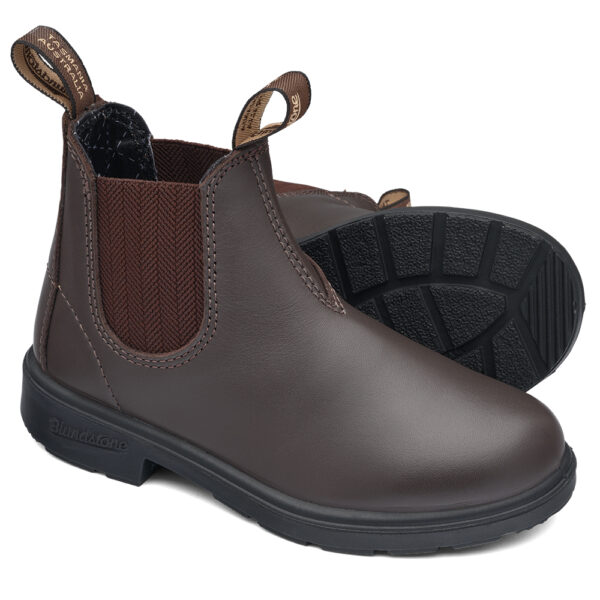 Blundstone #630 Child's Brown Premium Leather Elastic Side Boot