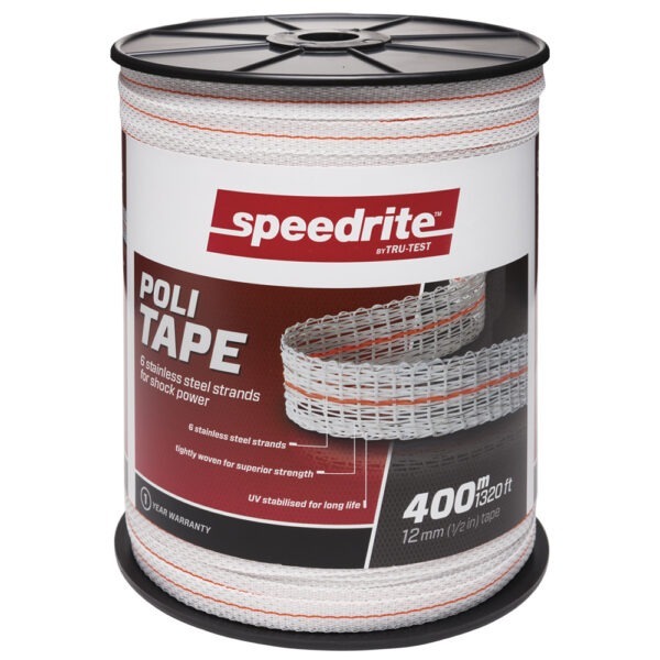 Datamars Speedrite Politape 12mm x 400m - White