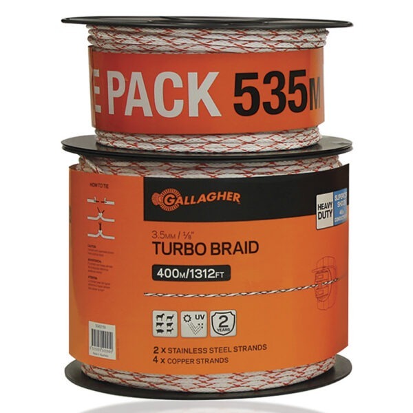 Gallagher 3.5mm (1/8") Turbo™ Braid (535m)