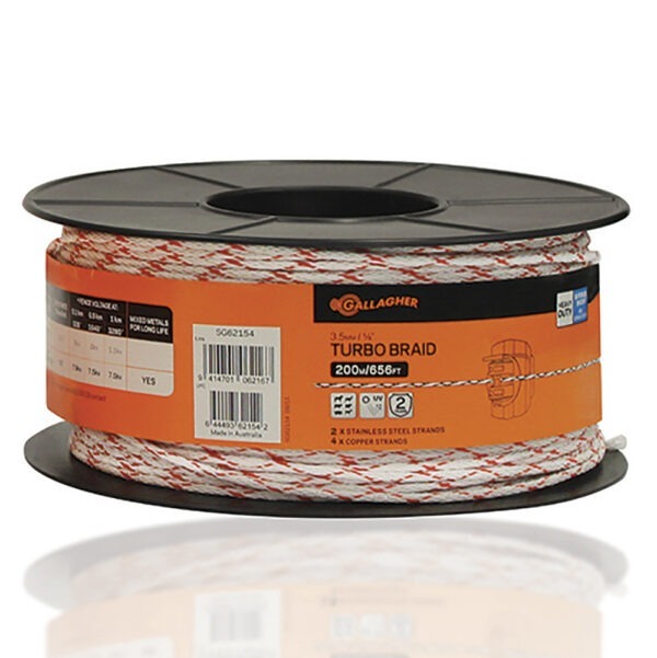 Gallagher 3.5mmm (1/8") Turbo™ Braid (200m)