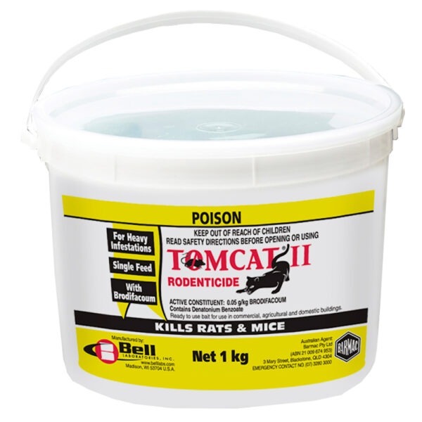 Barmac Tomcat II Pellets 1kg Pail (Ctn6) (Red)