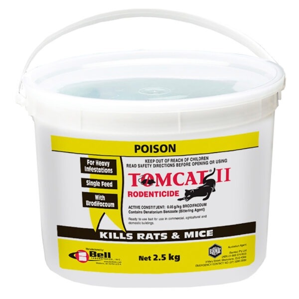 Barmac Tomcat II Pellets 2.5kg Pail (Ctn4) (Red)