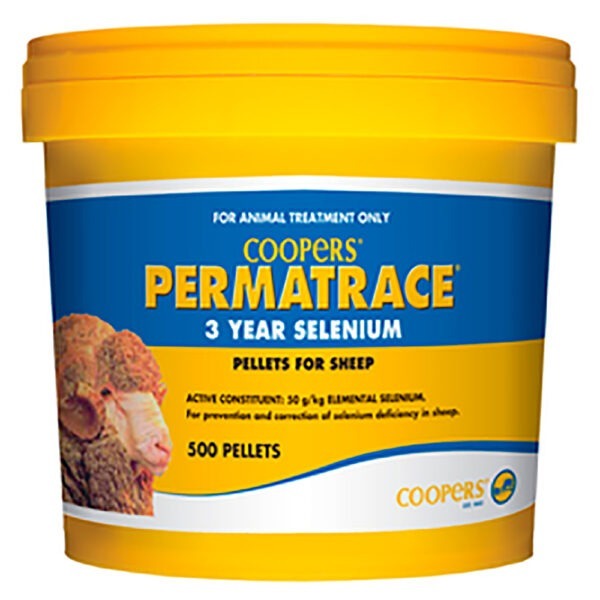 Coopers Permatrace 3 Yr Selenium Sheep (500 Pellets)