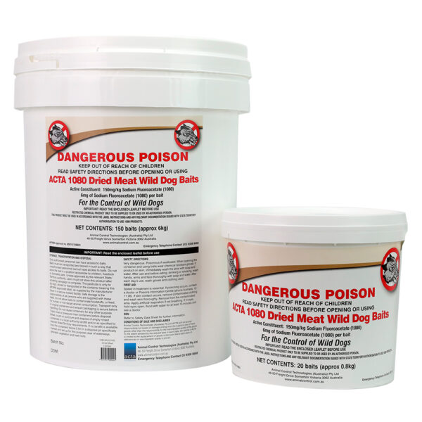ACTA 1080 Dried Meat Wild Dog Bait