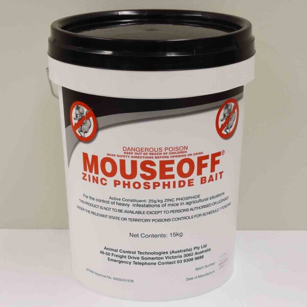 ACTA MOUSEOFF® Zinc Phosphide Bait 15kg