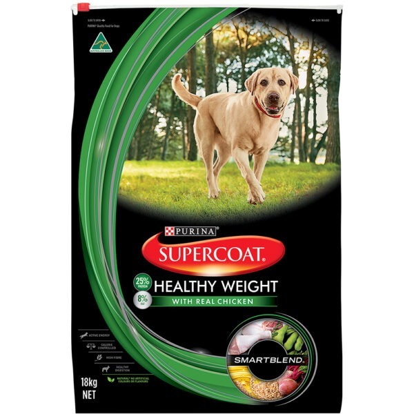 Purina Supercoat Adult Dog Healthy Weight Management Dry Dog Food 18kg