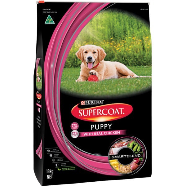 Purina Supercoat Puppy Dog Chicken Dry Dog Food 18kg