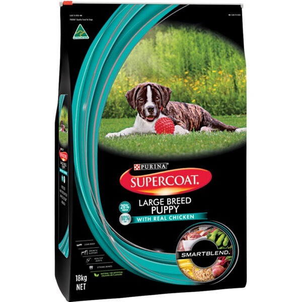 Purina Supercoat Puppy Large Breed Dog Dry Dog Food 18kg