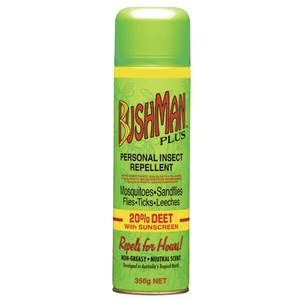 AgBoss Bushman 'Plus' Aerosol - 20% Deet with Sunscreen (350g)
