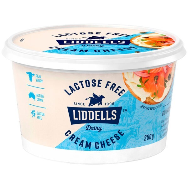 Liddells Lactose Free Cream Cheese 250g