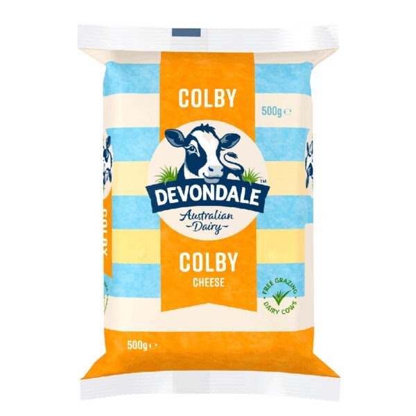 Devondale Colby Cheese Block 500g
