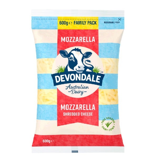 Devondale Mozzarella Shredded Cheese 600g